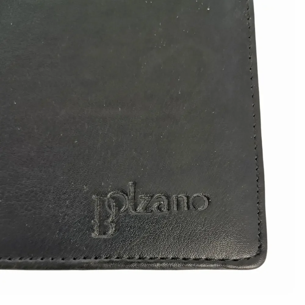 Pair of Black Travel Wallets Passport Ticket Organizer Multiple Pockets Zippers